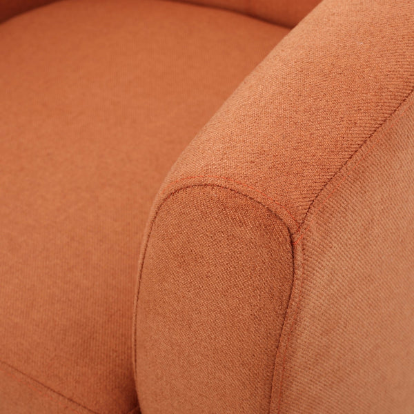 English Elm Christopher Knight Home® - PLAZA Club Chair with Plush Upholstery and Mid-Century Profile — Cozy, Stylish Accent Seat for Living Rooms Orange 31 L x 29.25 W x 26.25 H 46619.00FORG