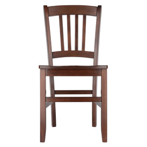 Winsome Wood Madison 2-piece Slat-back Chair Set In Walnut Finish – Stylish, Durable Seating For Dining Spaces Walnut Solid Wood 94245-winsome-wood