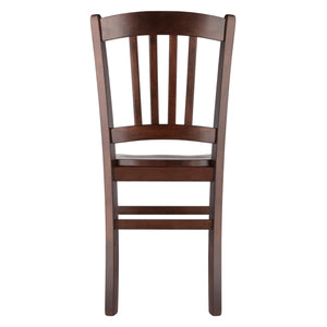 Winsome Wood Madison 2-piece Slat-back Chair Set In Walnut Finish – Stylish, Durable Seating For Dining Spaces Walnut Solid Wood 94245-winsome-wood
