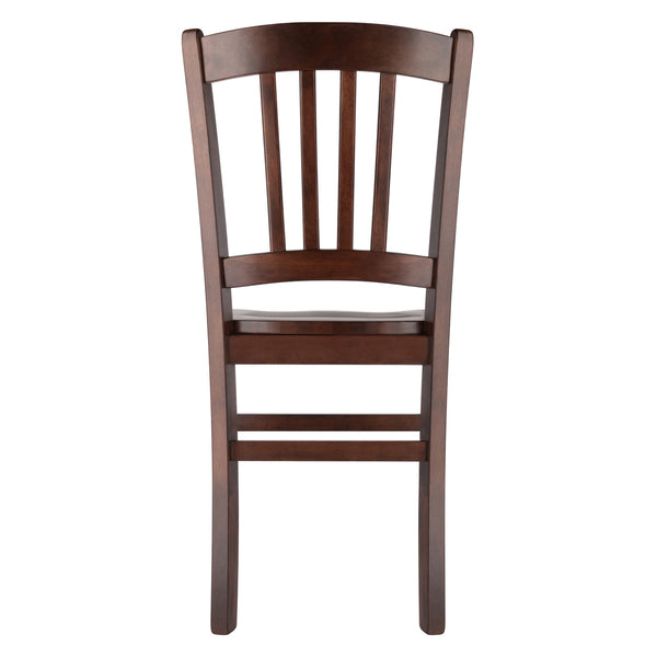 Winsome Wood Madison 2-piece Slat-back Chair Set In Walnut Finish – Stylish, Durable Seating For Dining Spaces Walnut Solid Wood 94245-winsome-wood