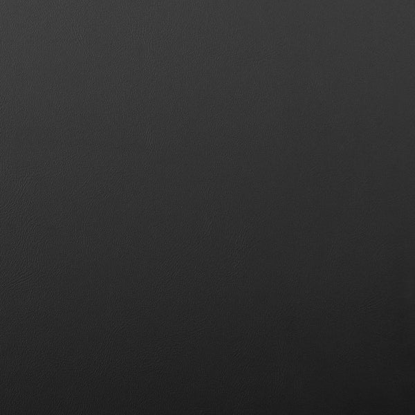 Matias Luxe Black Leatherette Loveseat with Sleek Matte Black Legs – Modern Minimalist Design