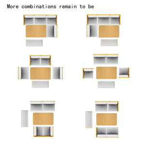 English Elm Small Farmhouse Solid Wood Dining Set for 6 — Space-Saving High Top Corner Table, Bench & Chairs, Cozy Durable Design TWSET2025-3N