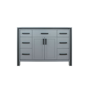 English Elm Dark Grey Bath Vanity – 48" W Solid Wood Design With Soft-Close Drawers & Ample Storage Space B2731P260694