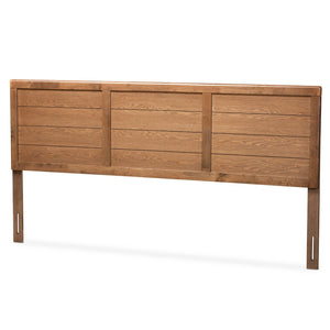 Baxton Studio Baxton Studio Mid-Century Modern Walnut Wood Headboard - Stylish Support for Your Bedroom Retreat Seren King MG97093-Ash Walnut-HB-King