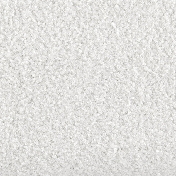 EuroStyle Beatrice Lounge Chair in White Fabric with Walnut Stained Wood Legs