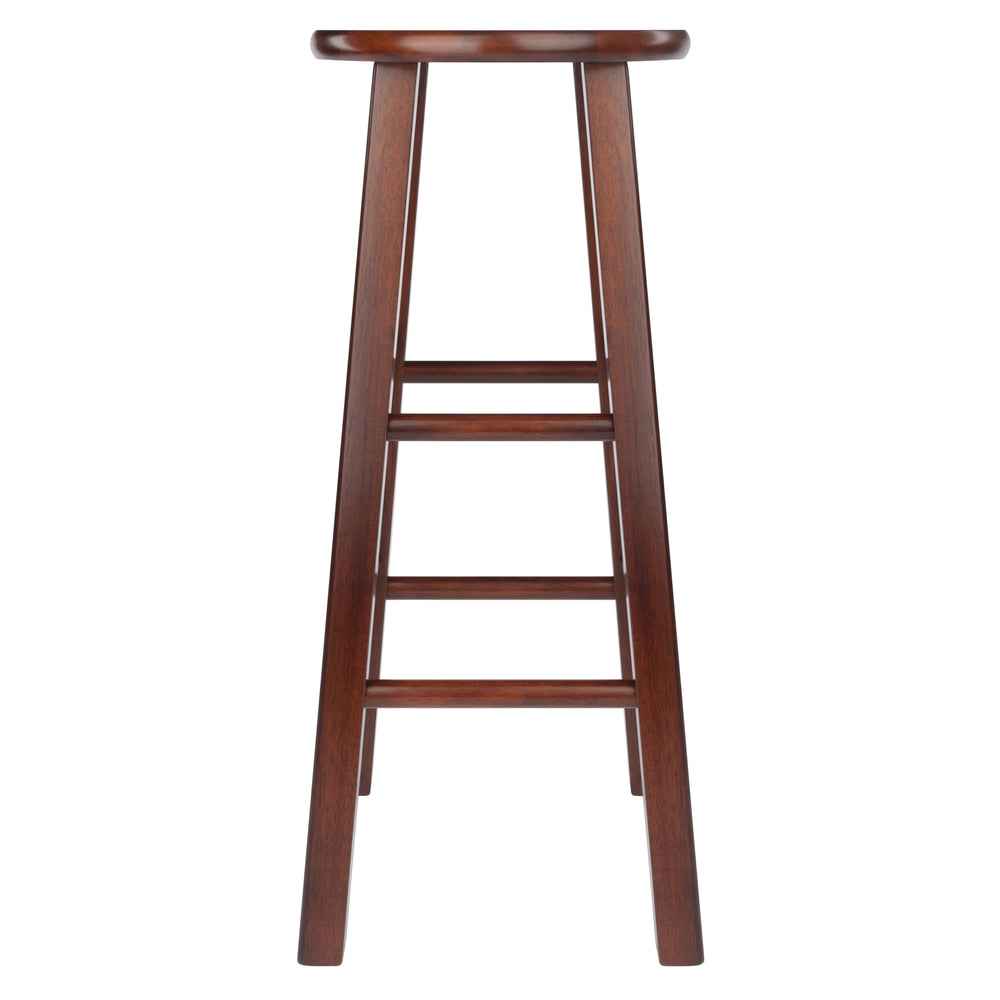 Winsome Wood Element 2-piece Walnut Bar Stool Set - Stylish, Compact Design For Kitchen & Dining Spaces Walnut Solid Wood 94270-winsome-wood