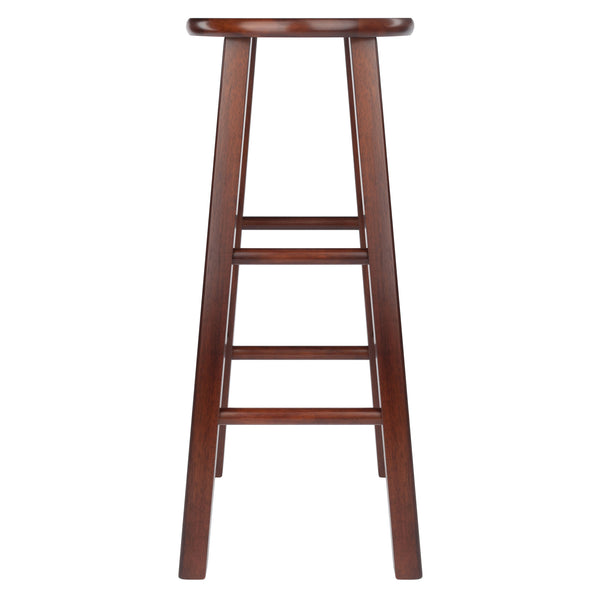 Winsome Wood Element 2-piece Walnut Bar Stool Set - Stylish, Compact Design For Kitchen & Dining Spaces Walnut Solid Wood 94270-winsome-wood