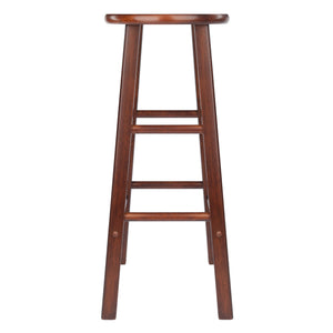 Winsome Wood Element 2-piece Walnut Bar Stool Set - Stylish, Compact Design For Kitchen & Dining Spaces Walnut Solid Wood 94270-winsome-wood