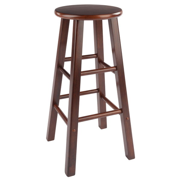 Winsome Wood Element 2-piece Walnut Bar Stool Set - Stylish, Compact Design For Kitchen & Dining Spaces Walnut Solid Wood 94270-winsome-wood