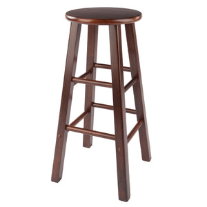 Winsome Wood Element 2-piece Walnut Bar Stool Set - Stylish, Compact Design For Kitchen & Dining Spaces Walnut Solid Wood 94270-winsome-wood