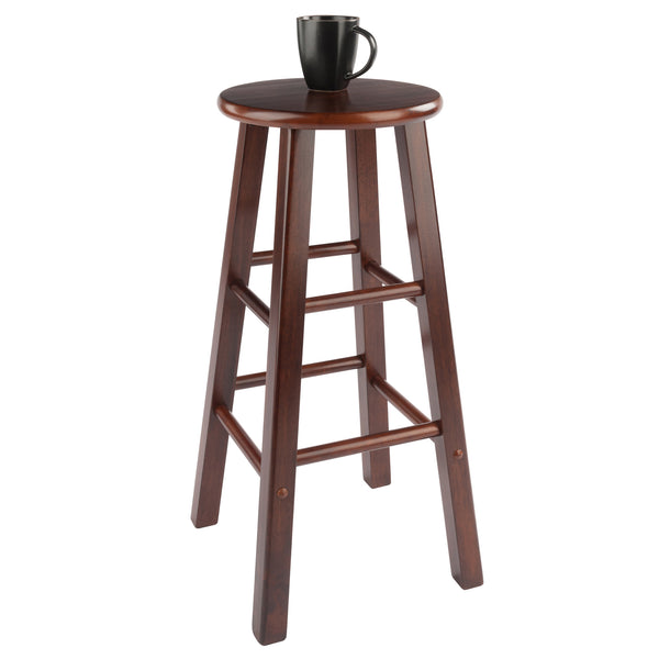 Winsome Wood Element 2-piece Walnut Bar Stool Set - Stylish, Compact Design For Kitchen & Dining Spaces Walnut Solid Wood 94270-winsome-wood