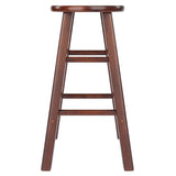 Winsome Wood Element 2-piece Walnut Counter Stool Set - Stylish Solid Wood Design, Perfect For Kitchen Or Nook Walnut Solid Wood 94274-winsome-wood