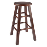 Winsome Wood Element 2-piece Walnut Counter Stool Set - Stylish Solid Wood Design, Perfect For Kitchen Or Nook Walnut Solid Wood 94274-winsome-wood