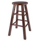 Winsome Wood Element 2-piece Walnut Counter Stool Set - Stylish Solid Wood Design, Perfect For Kitchen Or Nook Walnut Solid Wood 94274-winsome-wood