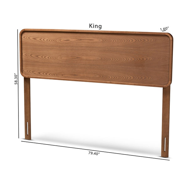 Baxton Studio Baxton Studio Mid-Century Modern Walnut Brown Headboard - Stylish, Adjustable & Durable Design Mailene Queen MG3000P-Ash Walnut-HB-Queen