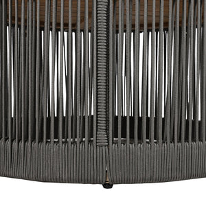 English Elm Christopher Knight Home® - Outdoor Rattan Rope & Acacia Wood Coffee Table – Stylish Weather-Resistant Patio Furniture Centerpiece N770P298632G