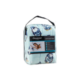 Beautyrest Oversized Plush Casual Printed Heated Throw BR54-1157 Aqua Penguins