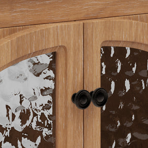 English Elm Christopher Knight Home® - 30 Inches Vintage Rustic Bathroom Vanity With Ceramic Sink, Soft-Closing Doors & Antique Bronze Pulls N817P299512N