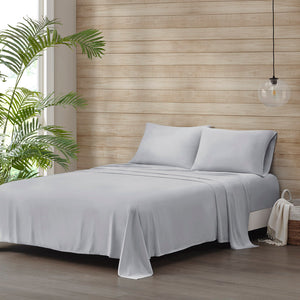 Beautyrest Tencel Polyester Blend Casual Sheet Set BR20-3906 Grey