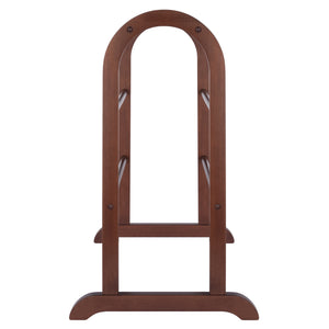 Winsome Wood Eleanor Quilt Rack - Elegant Walnut Blanket Holder With 6 Rungs, Perfect For Farmhouse Décor Walnut Solid Wood 94326-winsome-wood