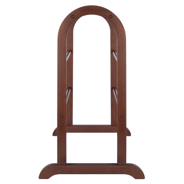 Winsome Wood Eleanor Quilt Rack - Elegant Walnut Blanket Holder With 6 Rungs, Perfect For Farmhouse Décor Walnut Solid Wood 94326-winsome-wood