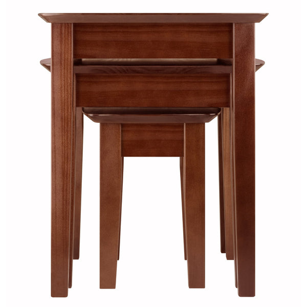 Winsome Wood Bradley 3-piece Nesting Table Set In Warm Walnut - Versatile, Space-saving Design For Any Room Walnut Solid ,Composite Wood 94327-winsome-wood