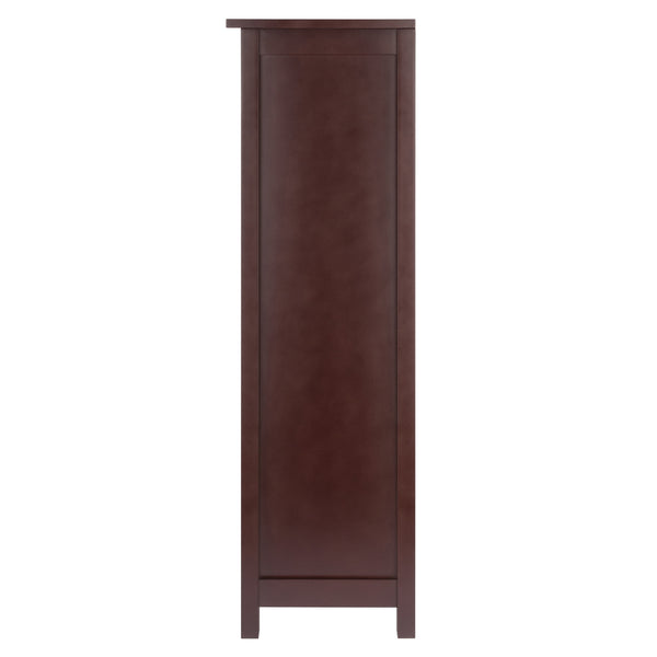 Winsome Wood Milan 3-section Bookshelf In Rich Walnut – Stylish Storage Solution For Books And Collectibles Walnut Solid ,Composite Wood 94328-winsome-wood