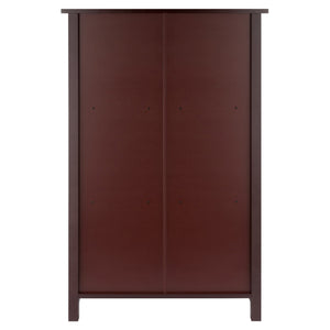 Winsome Wood Milan 3-section Bookshelf In Rich Walnut – Stylish Storage Solution For Books And Collectibles Walnut Solid ,Composite Wood 94328-winsome-wood