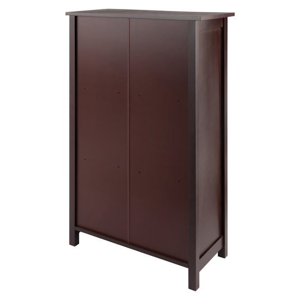 Winsome Wood Milan 3-section Bookshelf In Rich Walnut – Stylish Storage Solution For Books And Collectibles Walnut Solid ,Composite Wood 94328-winsome-wood