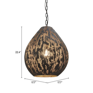 Zuo Modern Koza Ceiling Lamp Black – Chic Modern Lighting Fixture In Premium Powder Coated Steel For Hospitality Black Steel 56171-zuo-modern