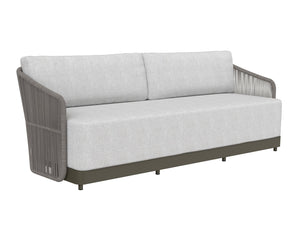 Sunpan Allariz Sofa - Modern Outdoor Elegance with Weather-Resistant Frame and Eco-Friendly Comfort Warm / Gracebay Light Grey