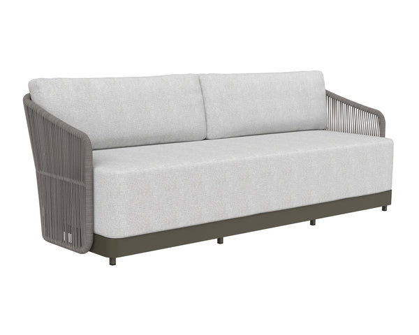 Sunpan Allariz Sofa - Modern Outdoor Elegance with Weather-Resistant Frame and Eco-Friendly Comfort Warm / Gracebay Light Grey