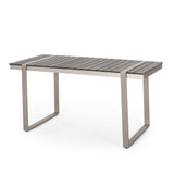 Christopher Knight Home® - Noble House - Cibola Outdoor Aluminum Dining Table