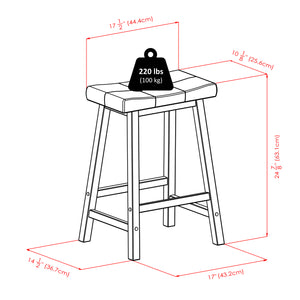 Winsome Wood Lynnwood 3-piece Space-saving Drop Leaf Table Set With Cushioned Saddle Stools In Rich Walnut Finish Walnut Solid Wood 94346-winsome-wood