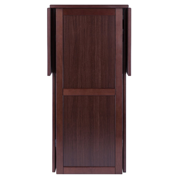 Winsome Wood Newport Expandable Wine Bar In Walnut - Stylish Space-saving Design For Entertaining & Storage Walnut Solid ,Composite Wood 94350-winsome-wood