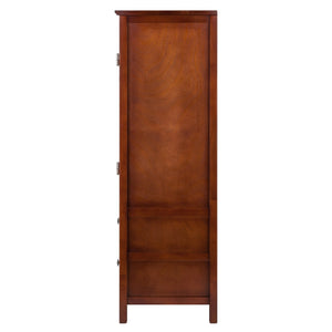 Winsome Wood Brooke 3-piece Modular Cupboard Set In Walnut - Stylish French Country Storage For Any Room Walnut Solid ,Composite Wood 94357-winsome-wood