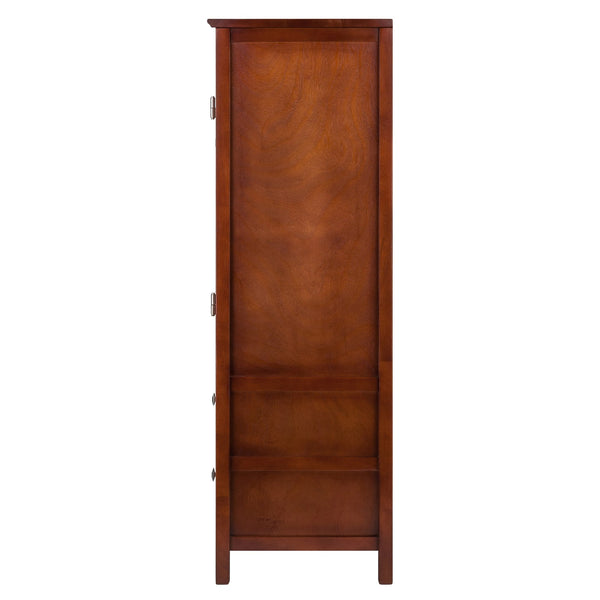 Winsome Wood Brooke 3-piece Modular Cupboard Set In Walnut - Stylish French Country Storage For Any Room Walnut Solid ,Composite Wood 94357-winsome-wood