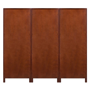 Winsome Wood Brooke 3-piece Modular Cupboard Set In Walnut - Stylish French Country Storage For Any Room Walnut Solid ,Composite Wood 94357-winsome-wood
