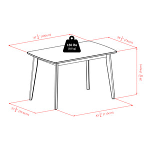 Winsome Wood Shaye 3-piece Dining Table Set With Stylish Slat-back Chairs In Walnut - Contemporary Comfort & Durability Walnut Solid Wood 94358-winsome-wood