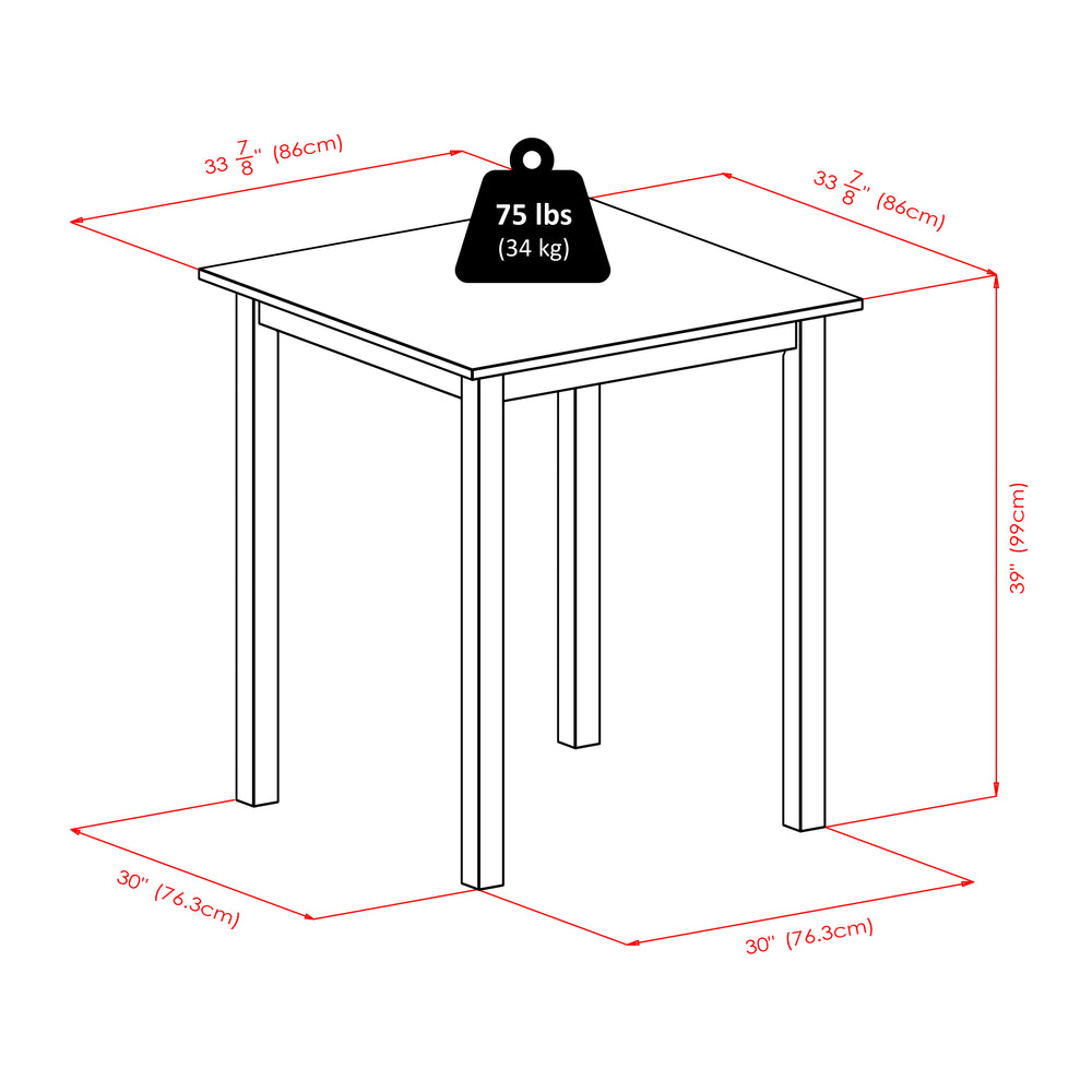 Winsome Wood Parkland 3-piece Dining Set With Ladder-back Bar Stools – Classic Walnut Design For Cozy Spaces Walnut Solid Wood 94359-winsome-wood