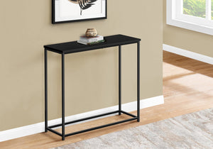 English Elm Accent Modern Console Table for Entryway or Living Room Narrow Laminate Top with Sleek Metal Frame Black 34 L x 14 W x 4 H B2710P218994
