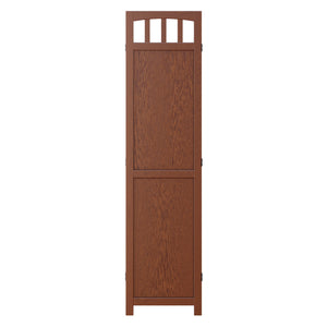 Winsome Wood William Folding Screen Divider - Stylish Walnut Privacy Solution For Home & Easy Storage Option Walnut Solid Wood 94370-winsome-wood