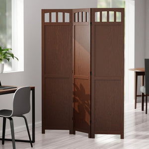 Winsome Wood William Folding Screen Divider - Stylish Walnut Privacy Solution For Home & Easy Storage Option Walnut Solid Wood 94370-winsome-wood