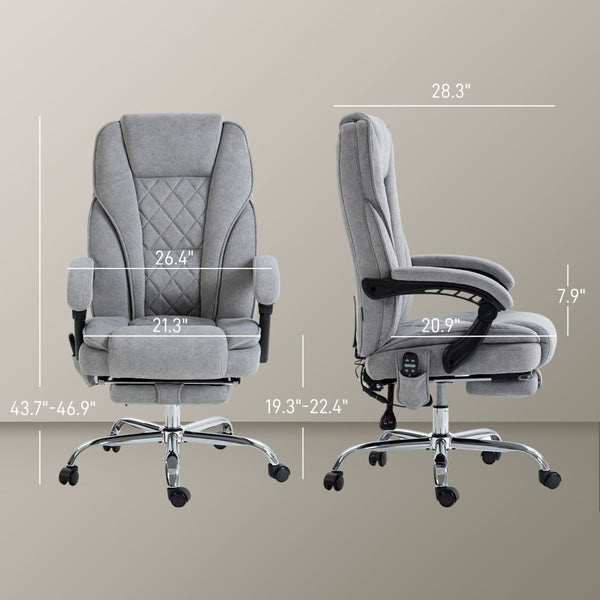 English Elm Black Quilted High Back Ergonomic Chair with Footrest for Home Office Comfort T3971P410487