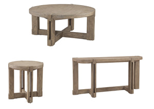 Basset Mirror Mcguire Console Table - Rustic Farmhouse Charm With Solid Mindi Wood & Distinctive Open Base Design Gray Mindi Solids 9439-lr-400