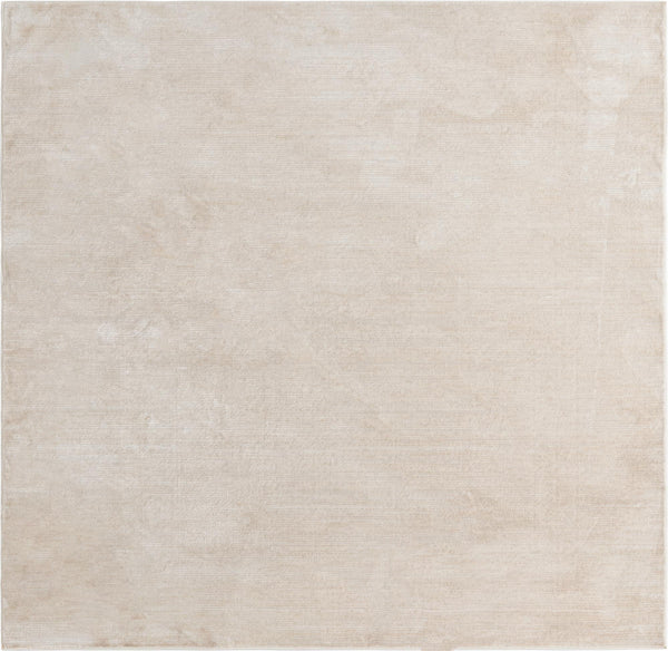 Unique Loom Finsbury Kate Machine Made Solid Rug Ivory, Beige 7' 10" x 7' 10"