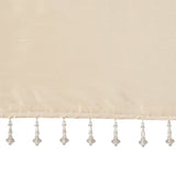 Madison Park Emilia Transitional Lightweight Faux Silk Valance With Beads MP41-4454 Champagne