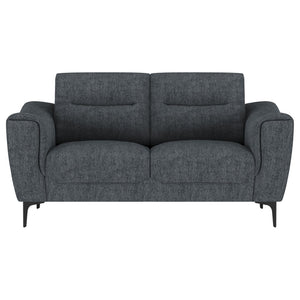 English Elm Oberle Tufted Sofa and Loveseat Set with Pocket Coil Seats for Modern Living Rooms B062S01617