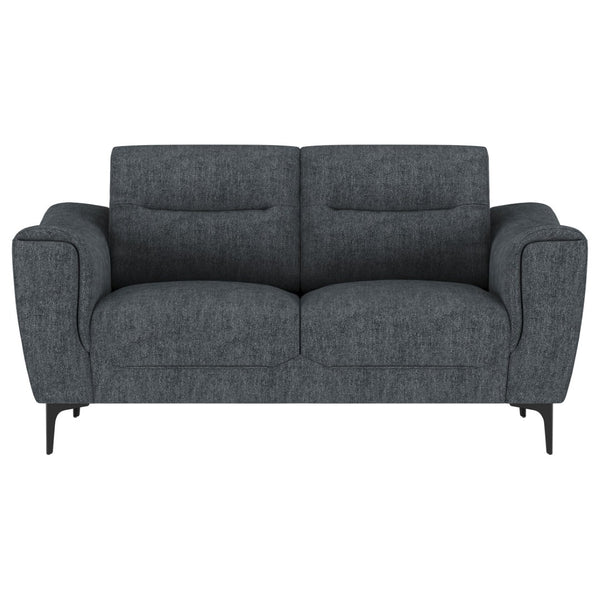 English Elm Oberle Tufted Sofa and Loveseat Set with Pocket Coil Seats for Modern Living Rooms B062S01617