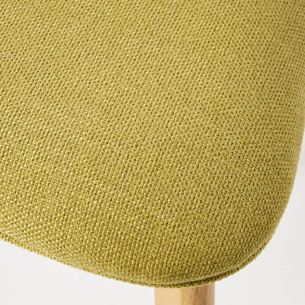 English Elm Caleb Mid Century Upholstered Dining Chairs Rubberwood Tapered Legs Set of 2 Tea Green N768P379763G